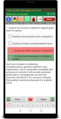 Total Quality Mgmt Quiz android App screenshot 5